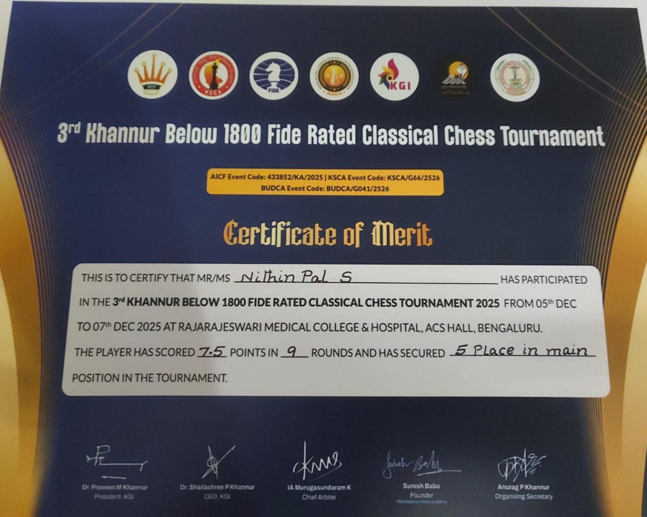 Certificate 9